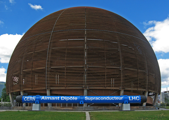 CERN Globe and LHC Superconducting Magnet